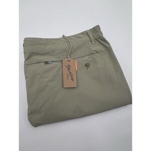 Duck Camp Men Size 3XL 42" Drifter Shorts Khaki Nylon Hiking Outdoor Stretch NWT